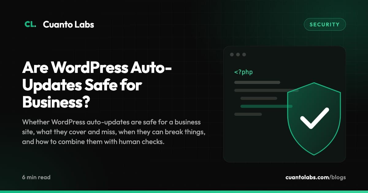Are WordPress Auto-Updates Safe for Business?