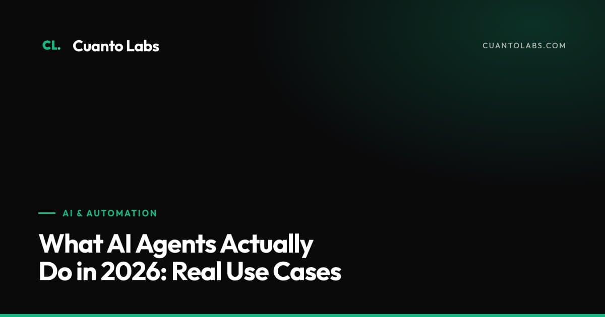 What AI Agents Actually Do in 2026: Real Use Cases
