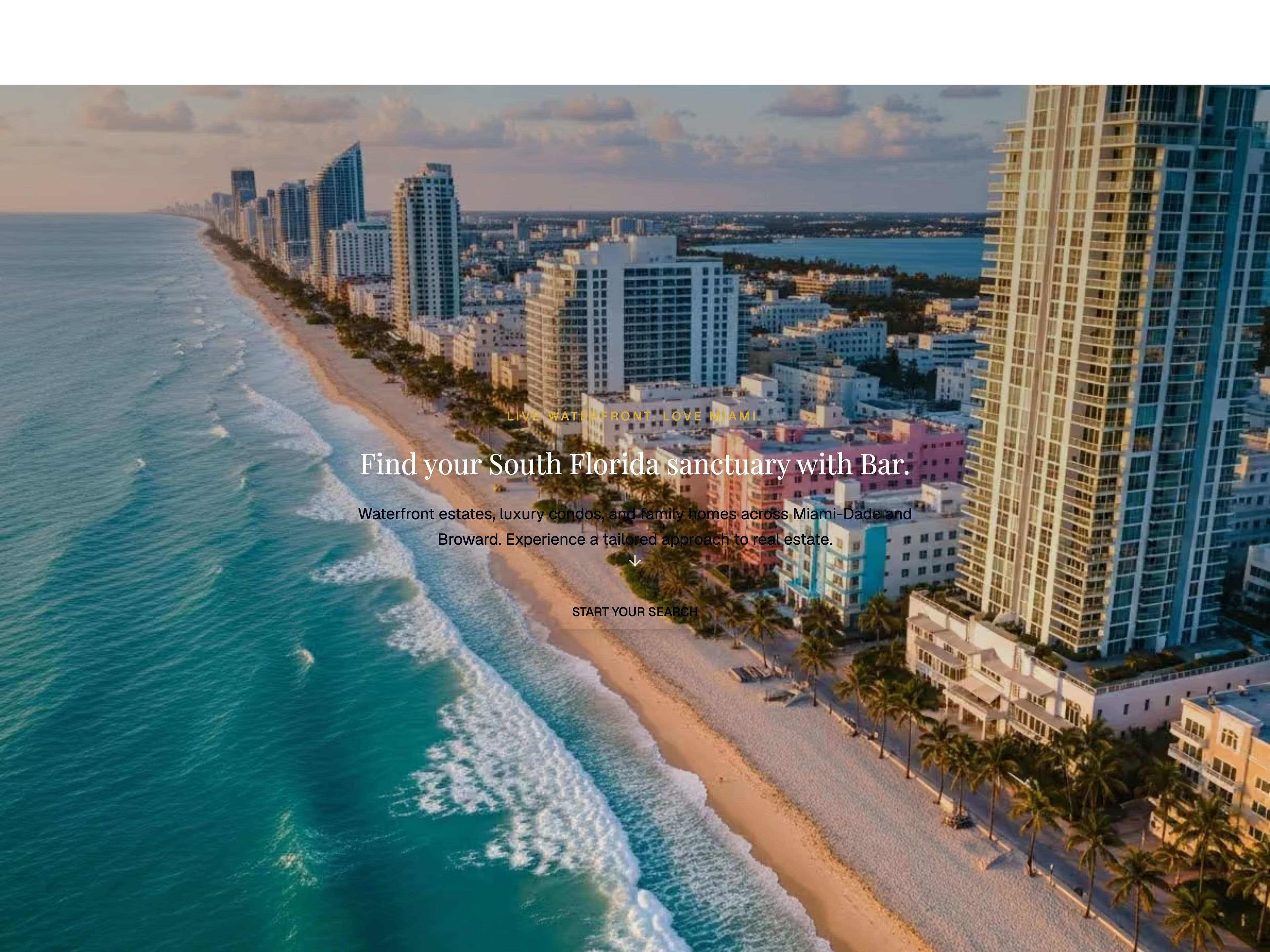 Bar Mizrahi Realty home page