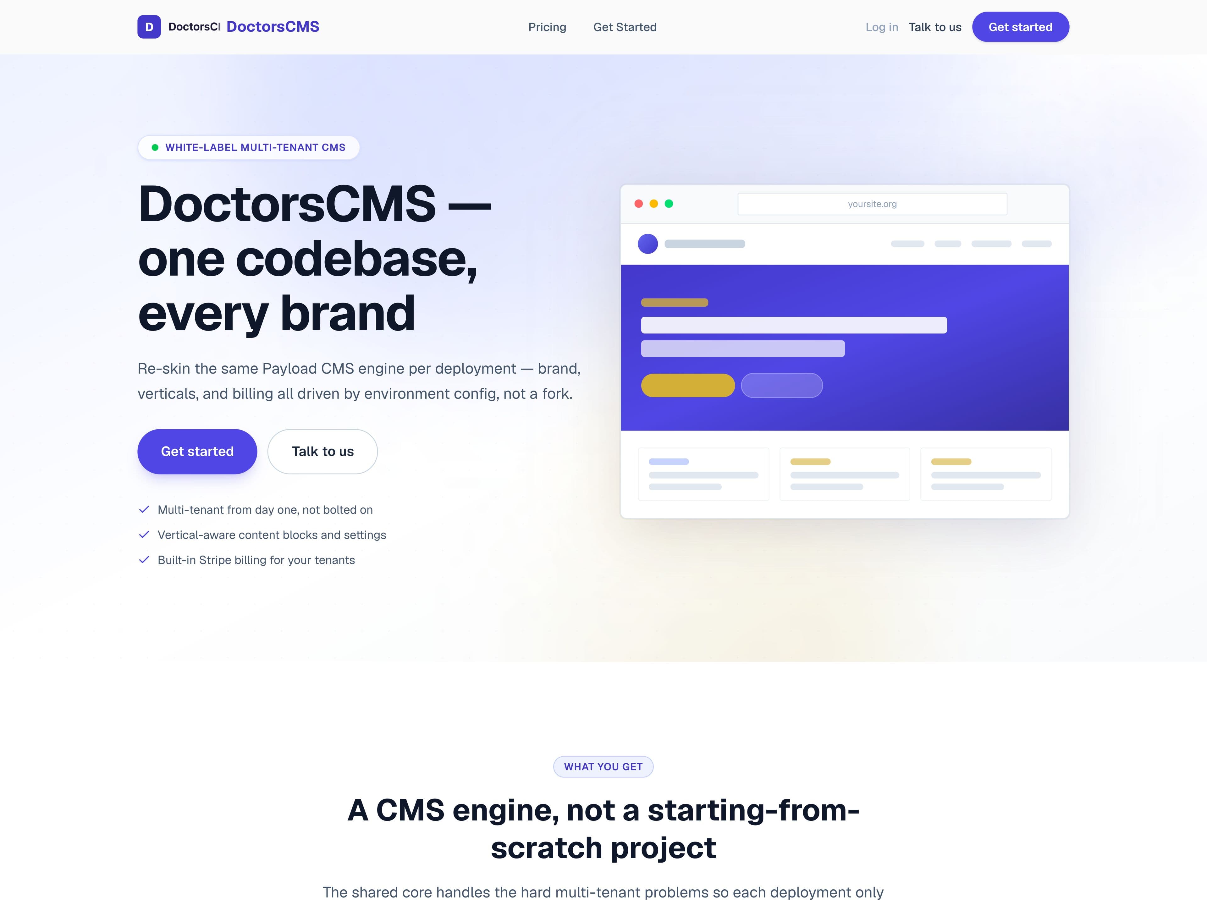 DoctorsCMS home page