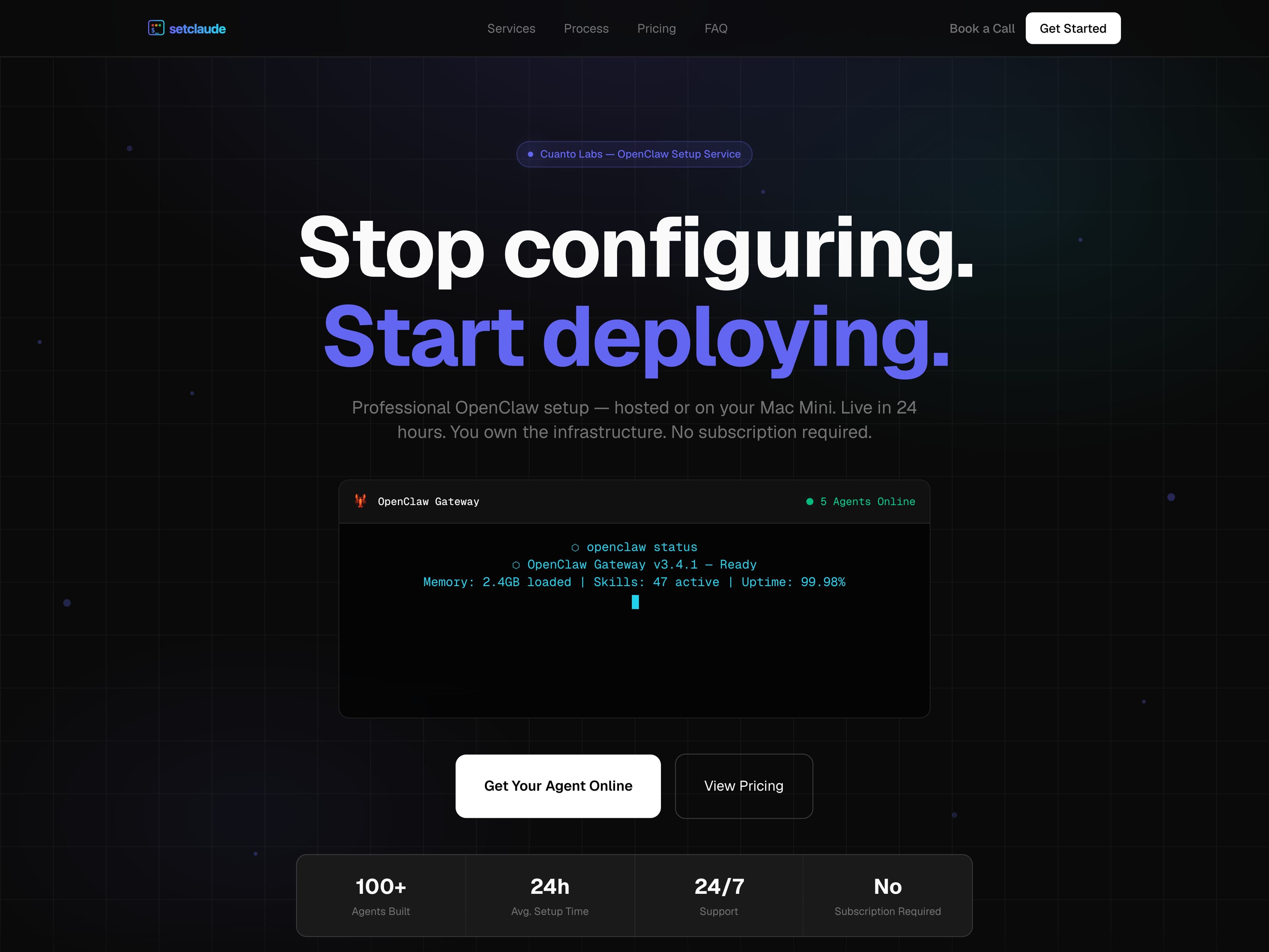 SetClaude home page