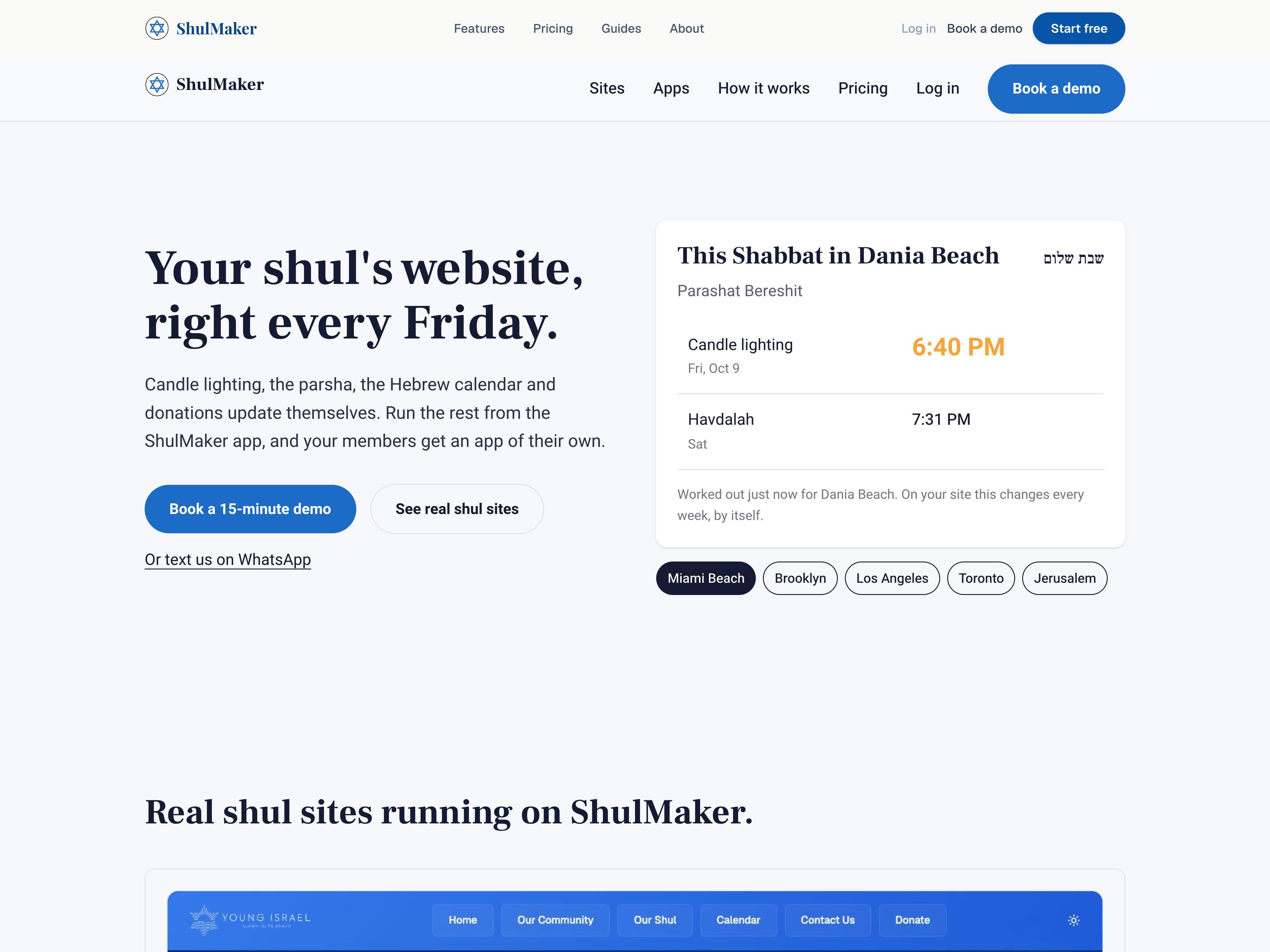ShulMaker home page