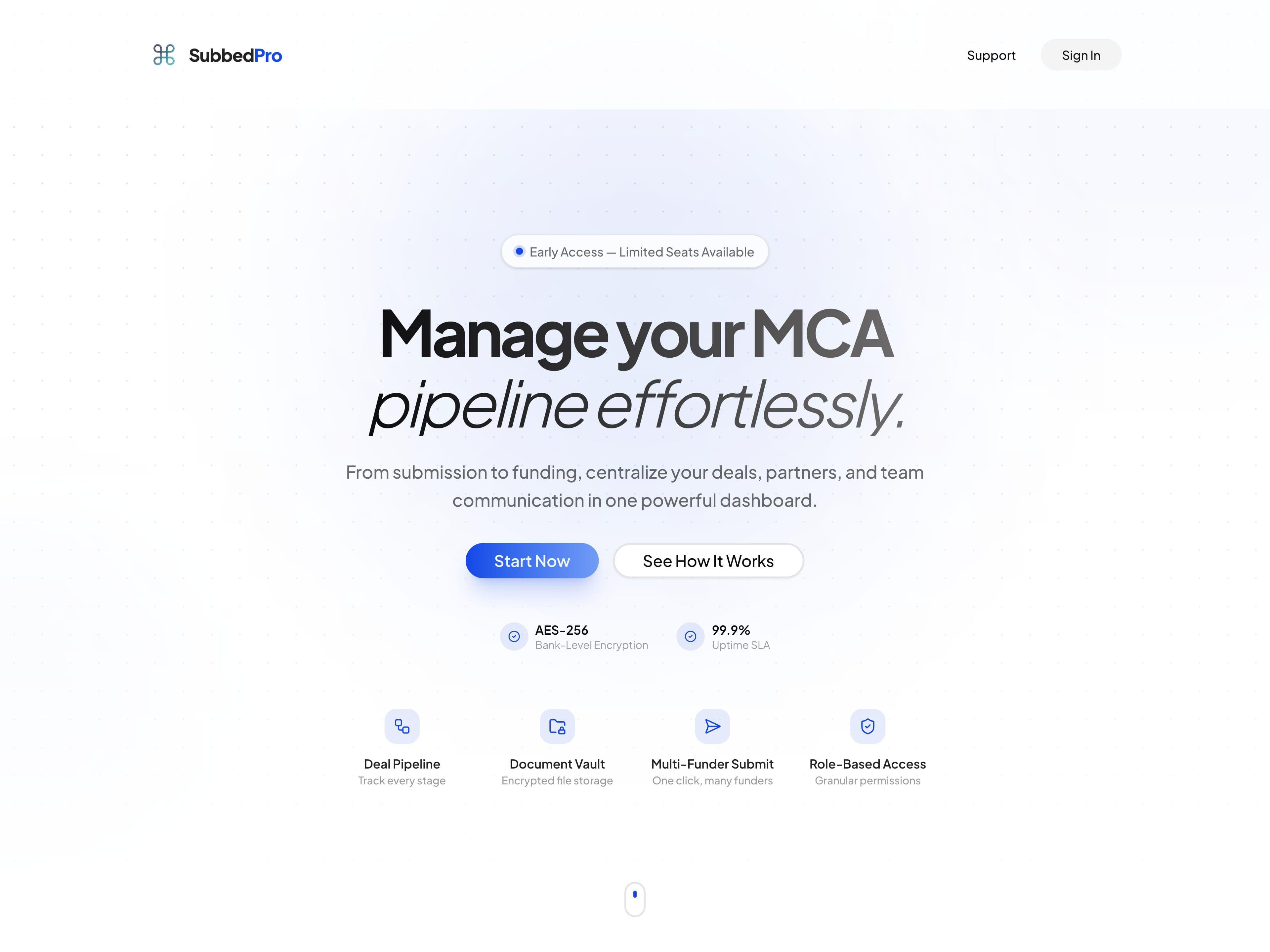 Subbed Pro home page