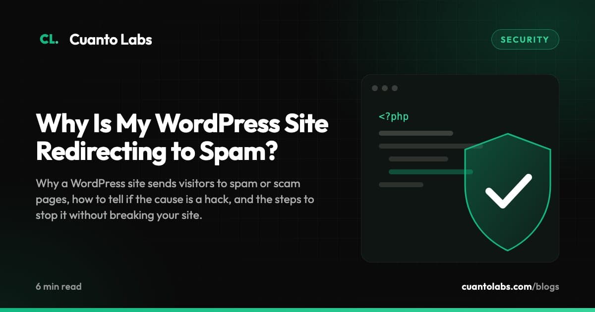 Why Is My WordPress Site Redirecting to Spam?