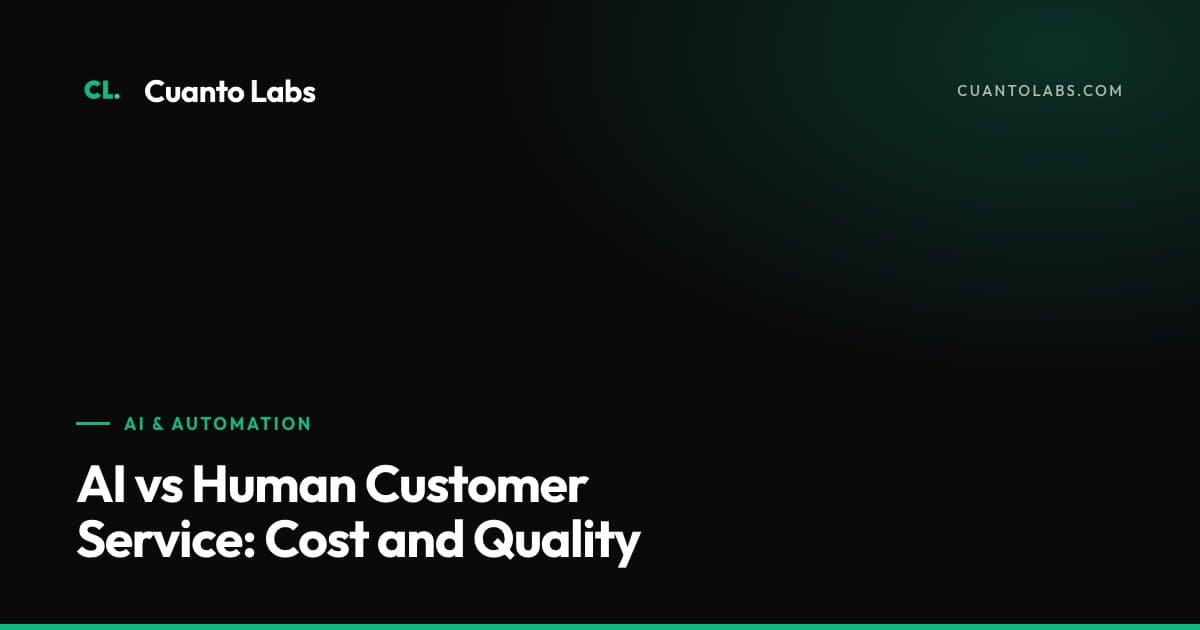 AI vs Human Customer Service: Cost and Quality
